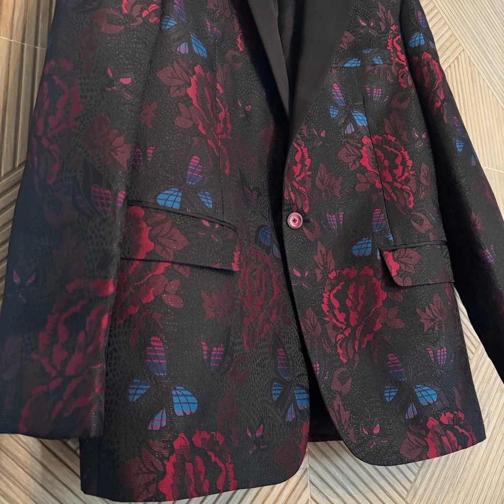 TALLIA Floral Dinner Jacket, Sports Coat, 44R